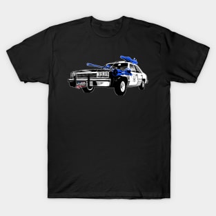 Highway Punchado Car Upgraded v. Blank Text Code Blue T-Shirt